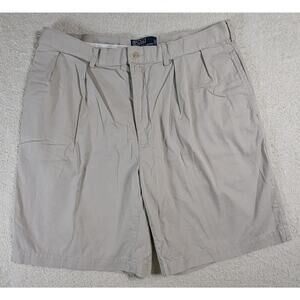 POLO RALPH LAUREN‎ Tyler Chino Preppy Pleated Front Cotton Shorts Size 36